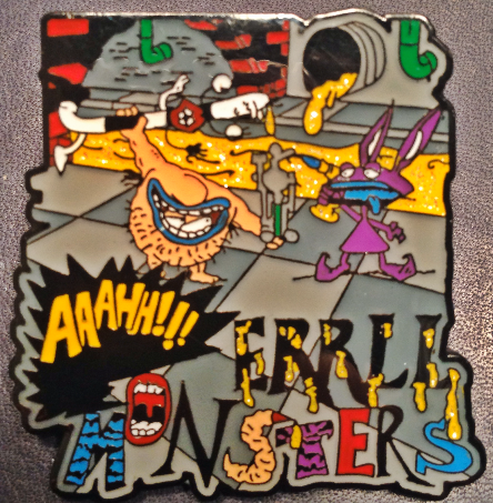 Ahh ErrLL Monsters Dab Pin With Gold Glitter Oil